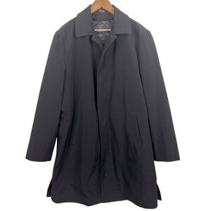 Black Kenneth Cole New York Rain & Stain resistant lined button up Coat 40R